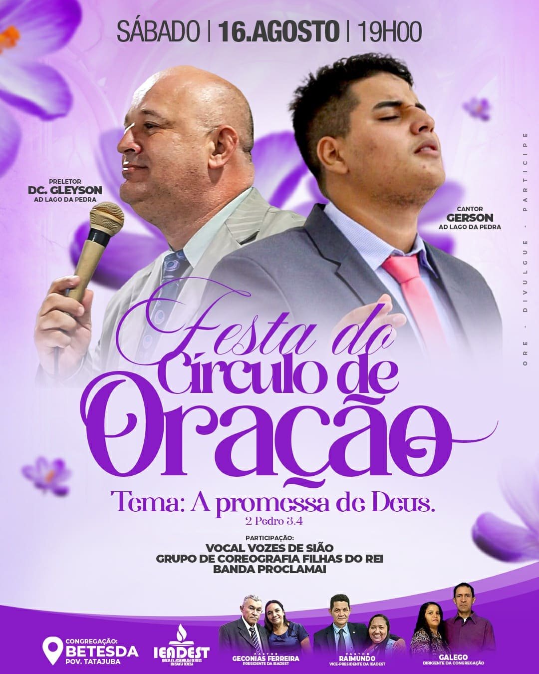 ANIVERSÁRIO DO CÍRCULO DE ORAÇÃO