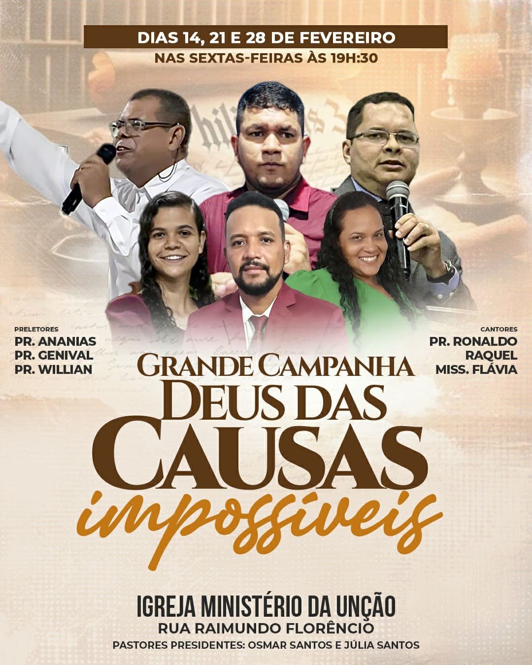 CAMPANHA DEUS DAS CAUSAS IMPOSSÍVEIS