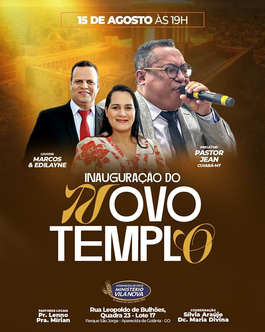INAUGURAÇÃO DO NOVO TEMPLO