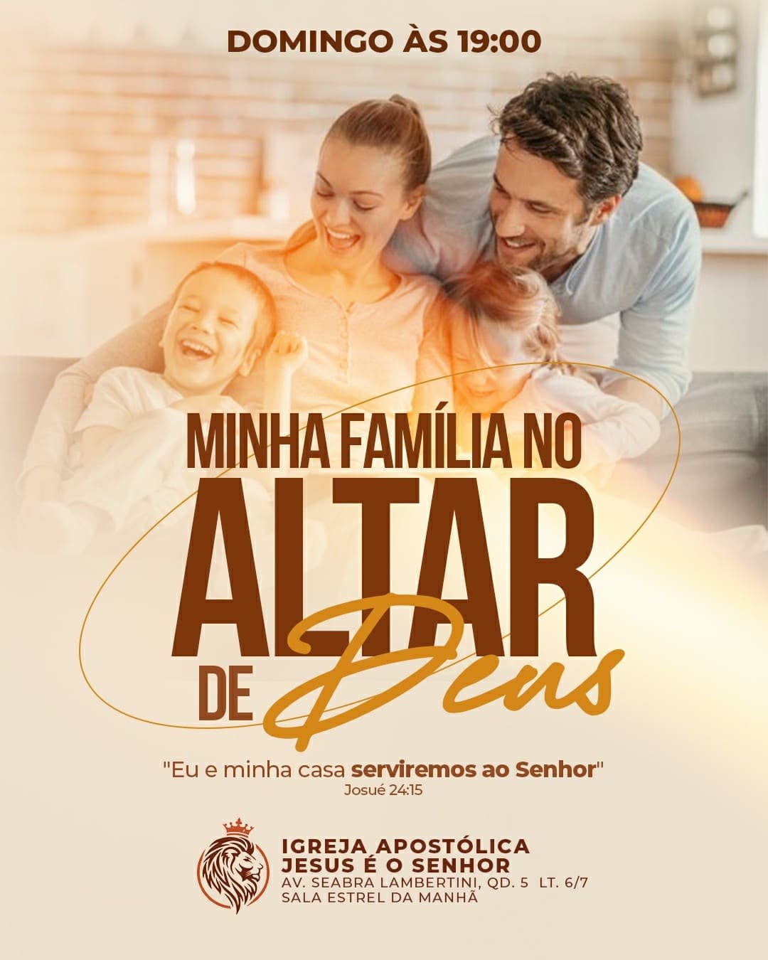MINHA FAMÍLIA NO ALTAR DE DEUS